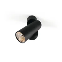 modular lighting -   montage externe semih noir structuré  métal